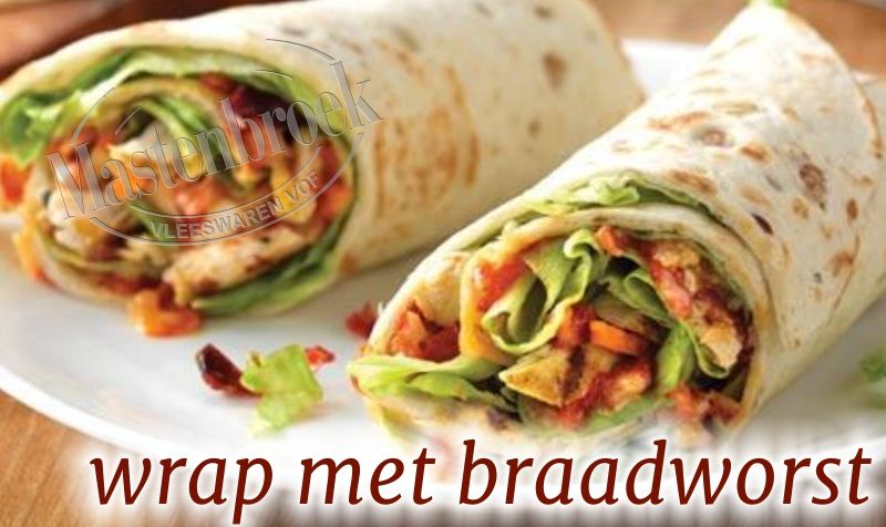 Wrap met braadworst