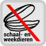 geen schaal/ weekdieren